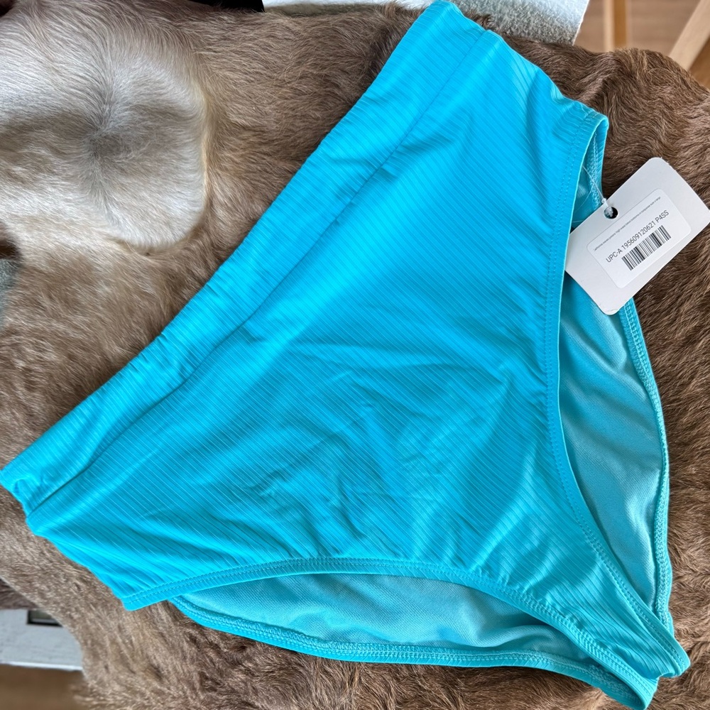 California Waves High Waist Ribbed Bikini Size XL NWT
